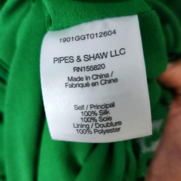 NWT Veronica Beard | 100% Silk Sean Floral Mini Dress in Green Multi - Size 8 - Picture 12 of 13